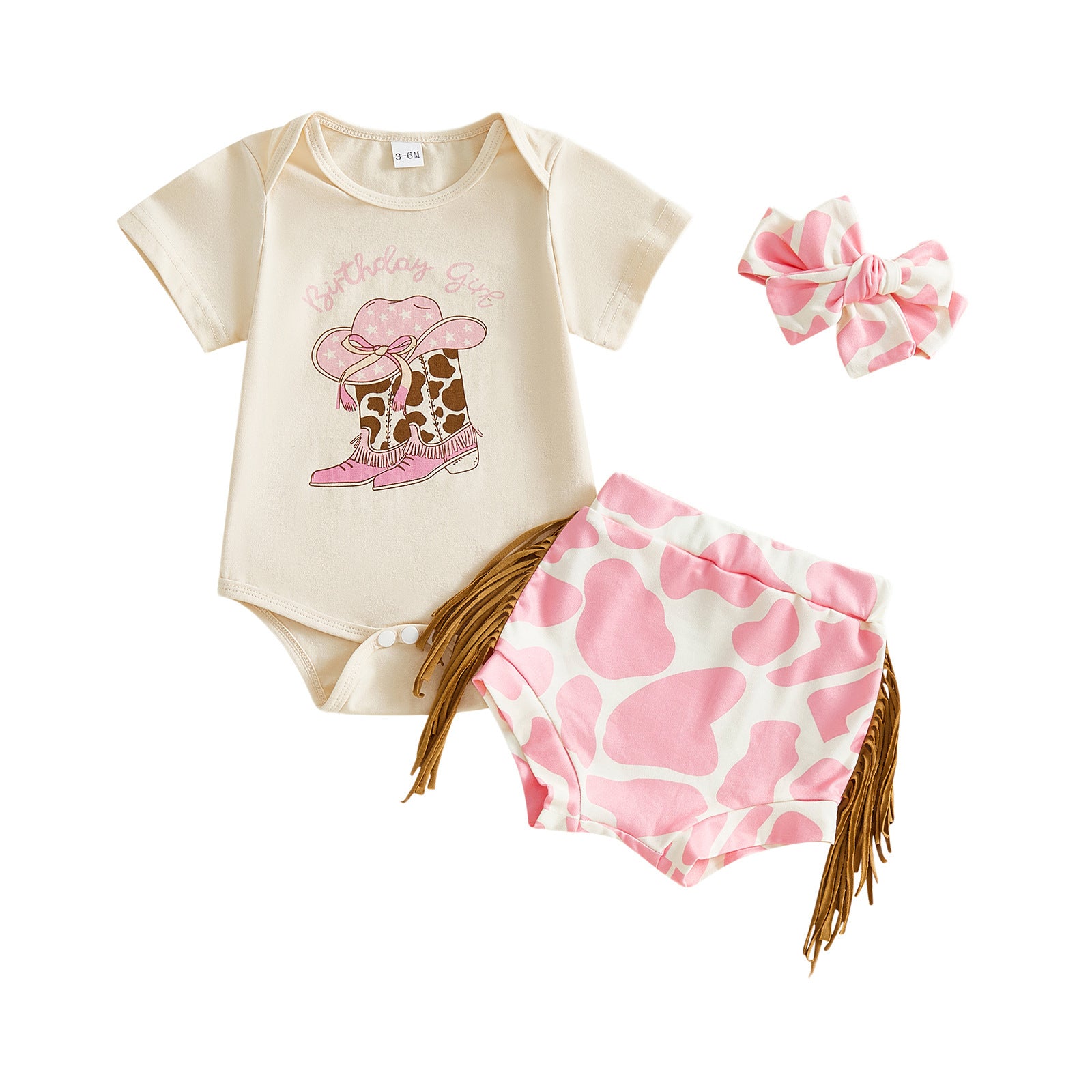 Cowgirl Birthday Outfit Set for Girls - alternate view