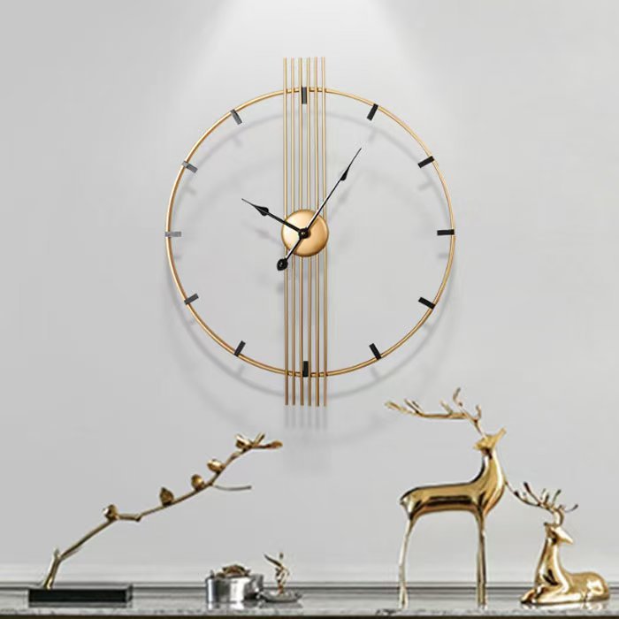 Retro Iron Art Wall Clock, 60cm - alternate view