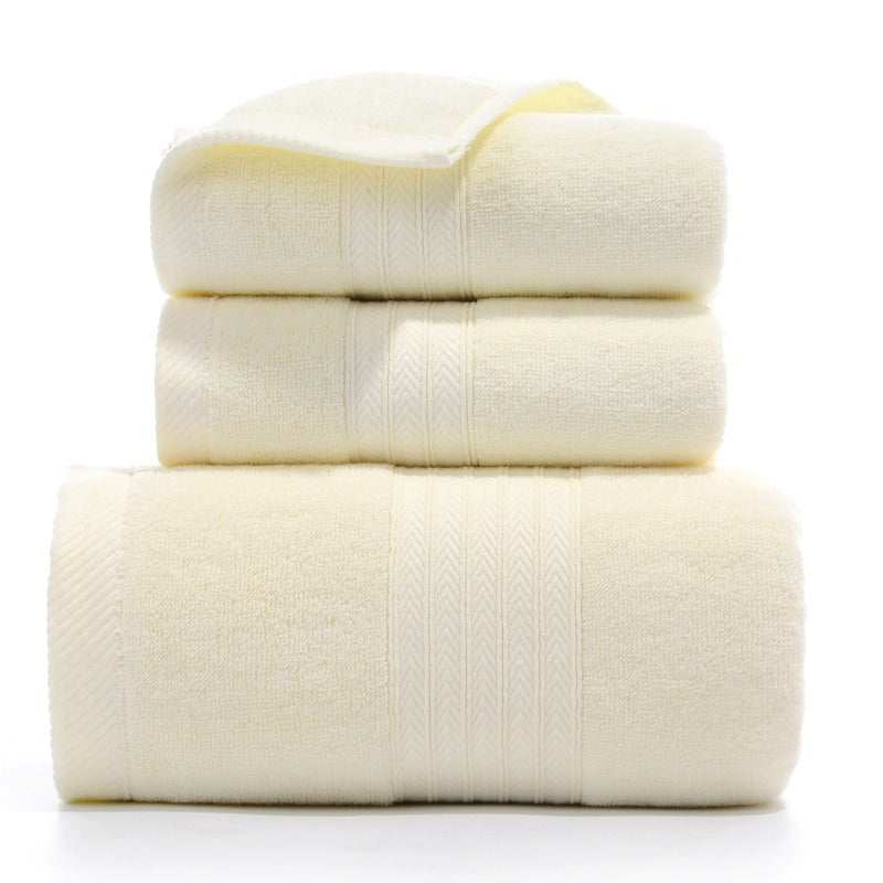 3-Piece Pure Cotton Bath Towel Gift Set