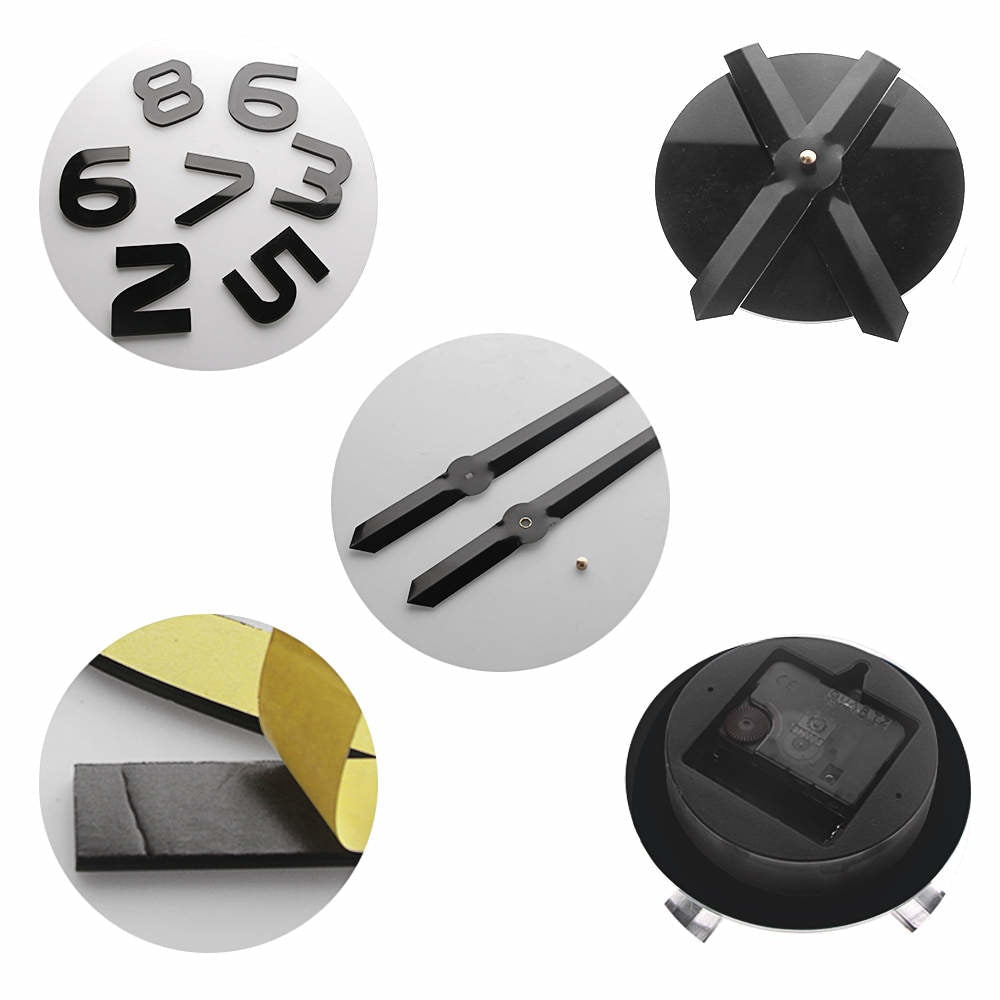 Dachshund Mirror-Effect Wall Clock - detail view