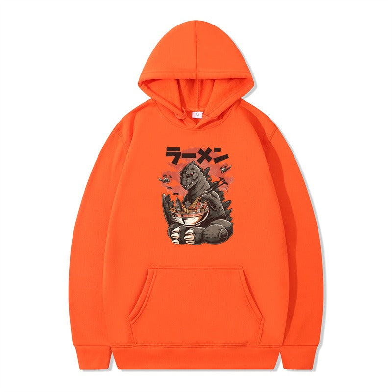 Graphic Print Pullover Hoodie - alternate view