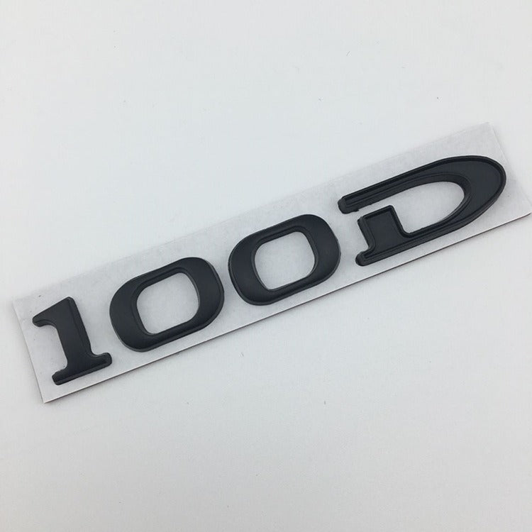 Tesla Model 3/S/X/Y Displacement Metal Sticker - detail view