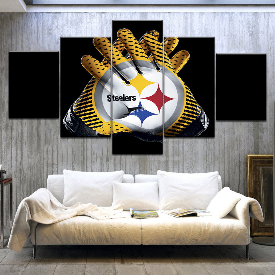 5-Piece Football Canvas Wall Art Set