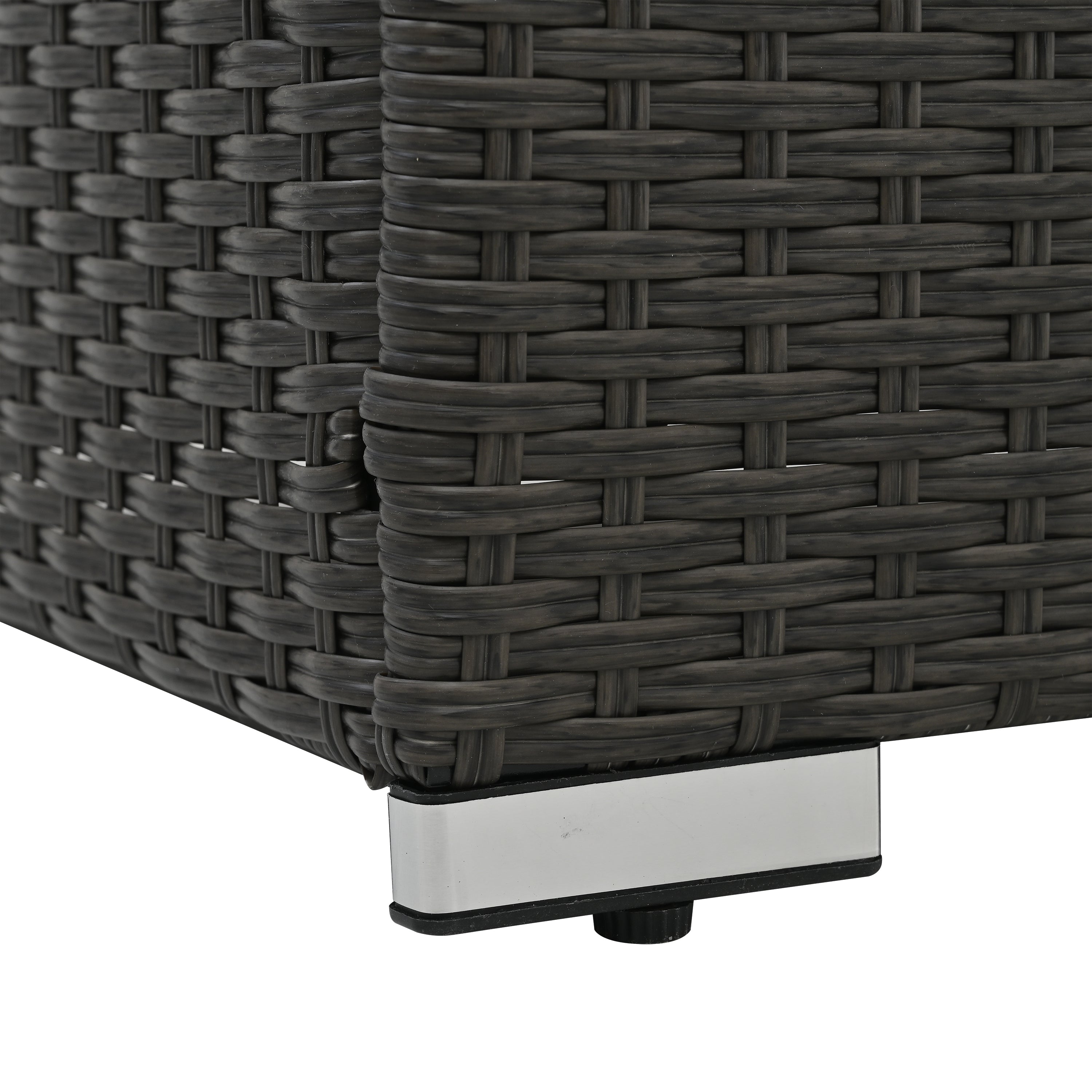Dark Gray PE Rattan Patio Furniture Set