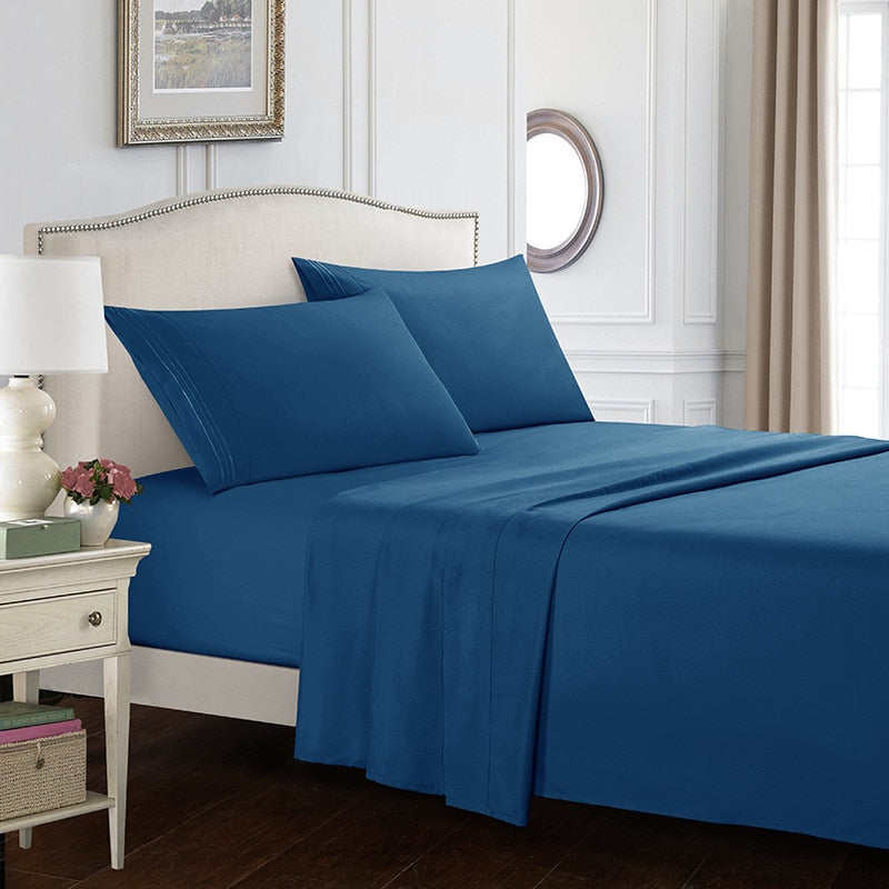 Solid White Bedding Set