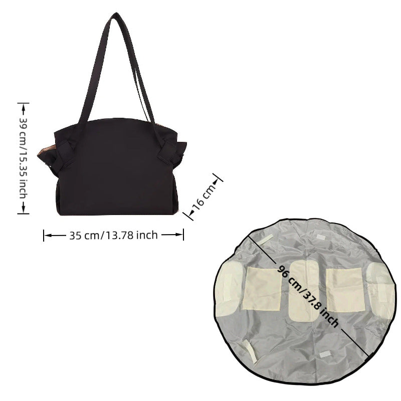 2-in-1 Foldable Travel Duffel Bag & Picnic Blanket | Waterproof | Weekend, Gym & Beach