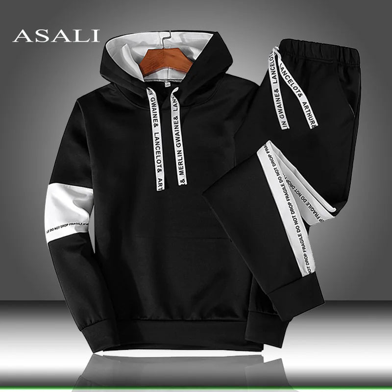 Men's Two-Piece Hooded Tracksuit - detail view