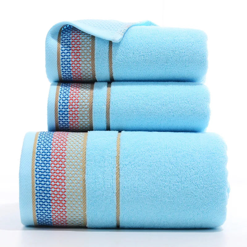 3-Piece Thickened Cotton Beach Towel Set