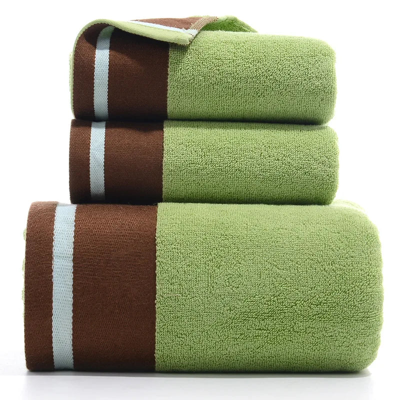 3-Piece Thickened Cotton Beach Towel Set