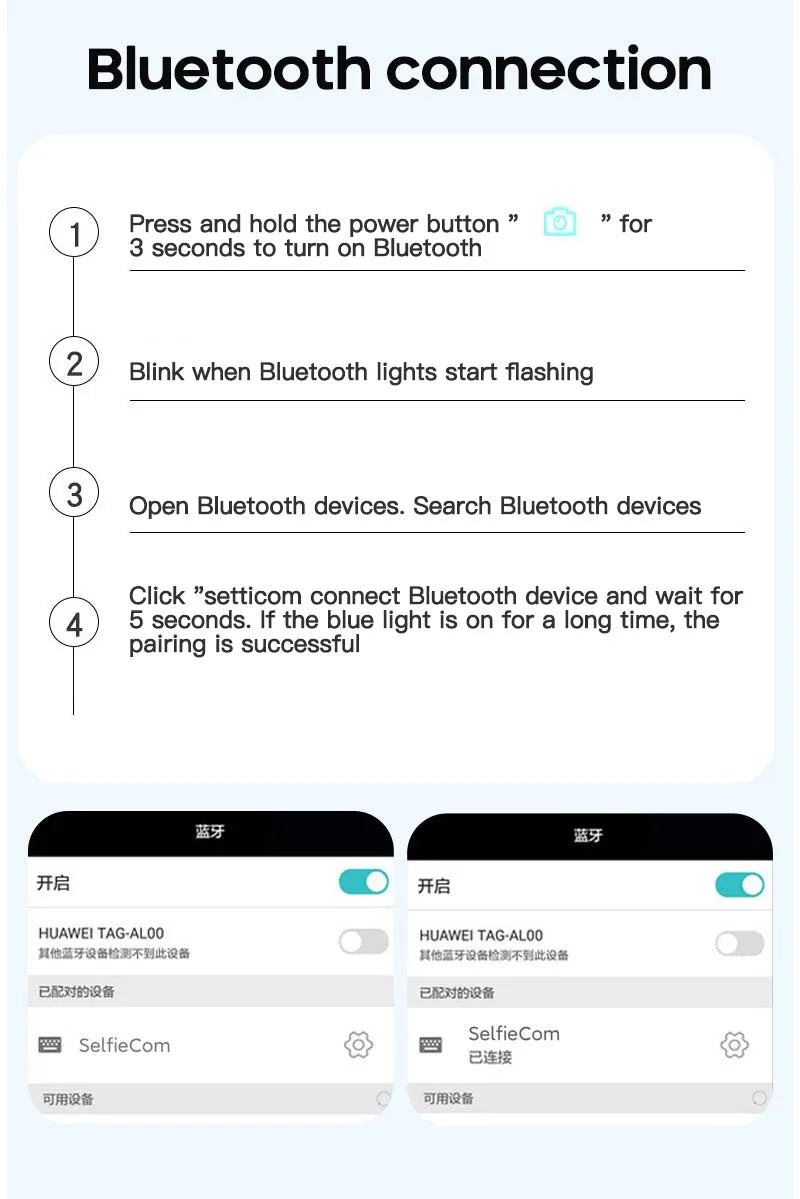 3-in-1 Bluetooth Selfie Stick Tripod