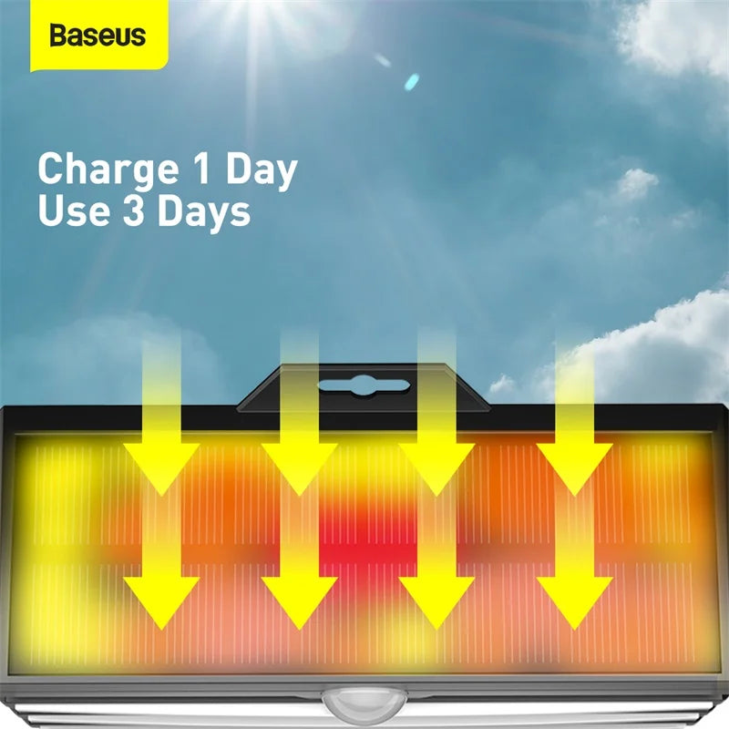 Baseus Solar Motion-Sensor Garden Lamp - detail view