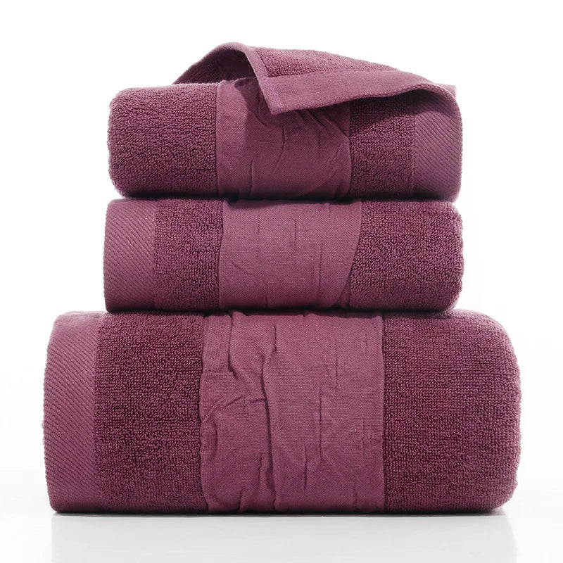 3-Piece Thickened Cotton Beach Towel Set