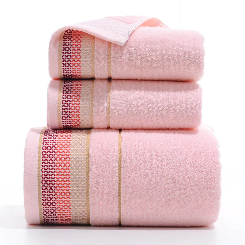 3-Piece Thickened Cotton Beach Towel Set