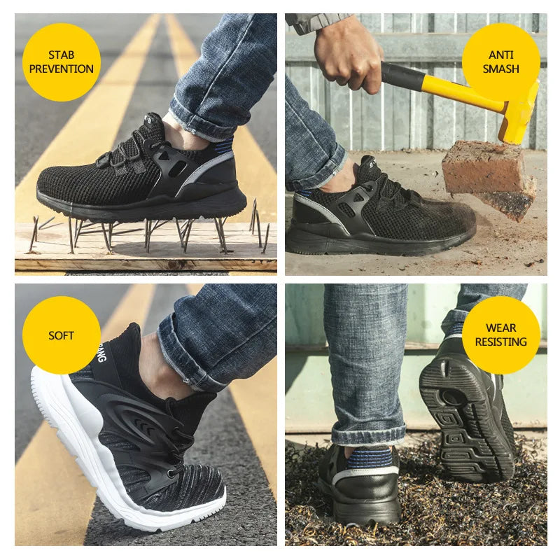 Breathable Steel Toe Work Sneakers - alternate view