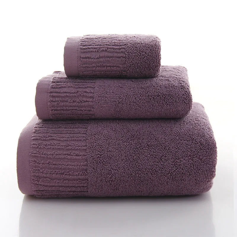 Cotton Bath Towel Set (10 Colors)
