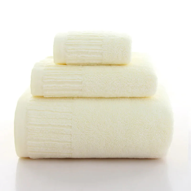 Cotton Bath Towel Set (10 Colors)