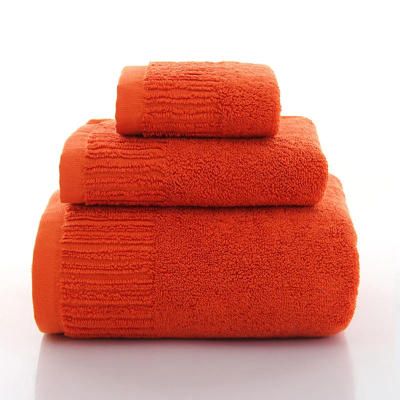 Cotton Bath Towel Set (10 Colors)
