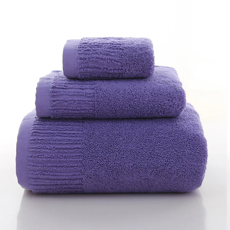 Cotton Bath Towel Set (10 Colors)