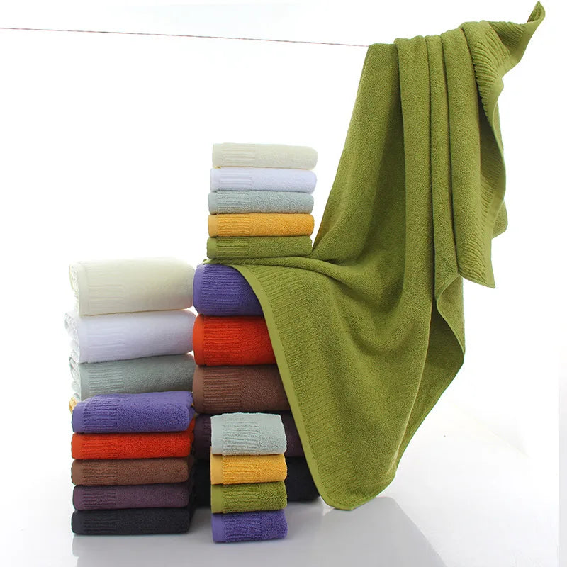 Cotton Bath Towel Set (10 Colors) - alternate view