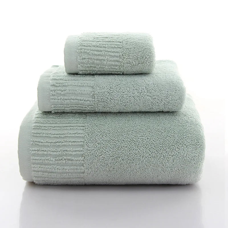 Cotton Bath Towel Set (10 Colors)