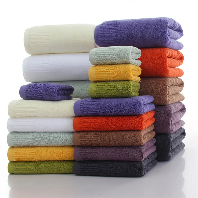 Cotton Bath Towel Set (10 Colors) - detail view
