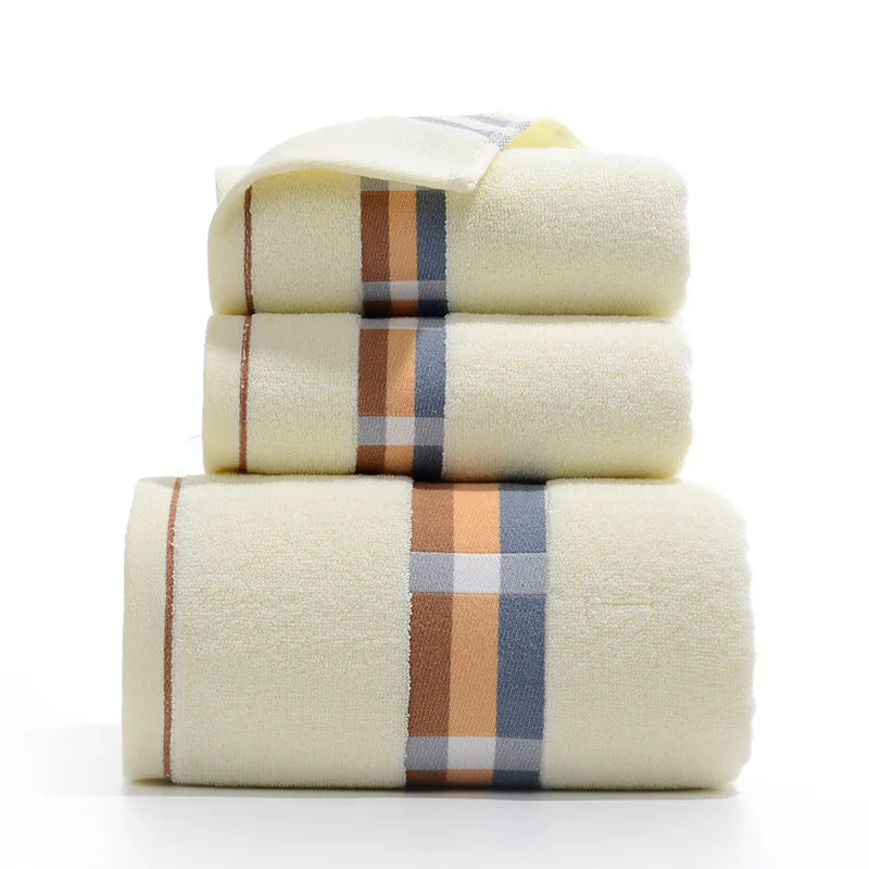 3-Piece Thickened Cotton Beach Towel Set