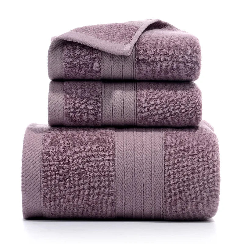 3-Piece Thickened Cotton Beach Towel Set