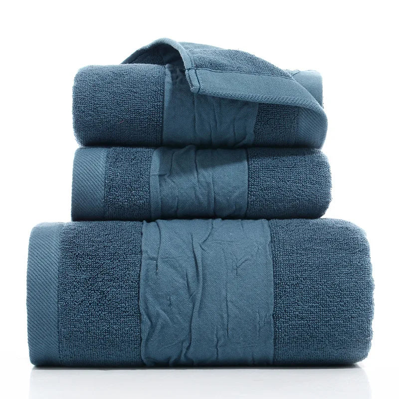 3-Piece Thickened Cotton Beach Towel Set