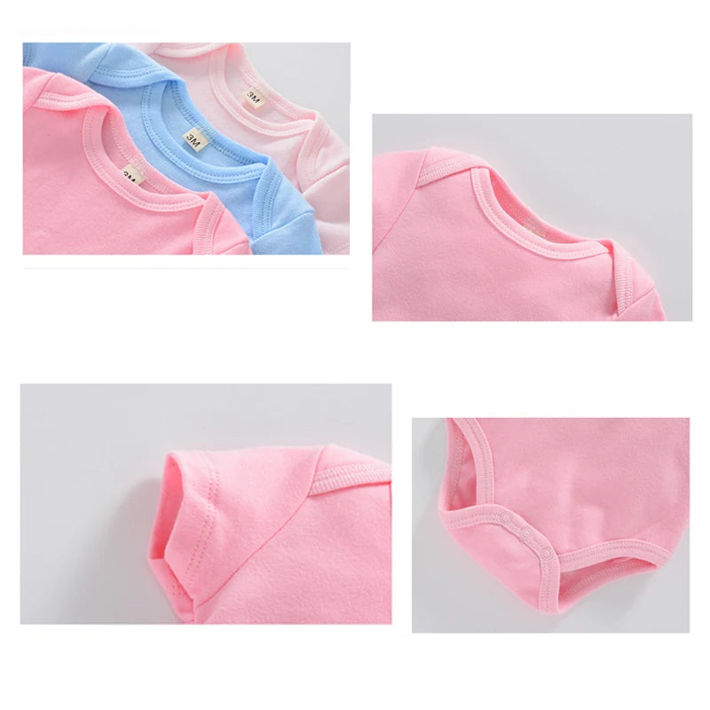 Newborn 3-Piece Cotton Bodysuit Set