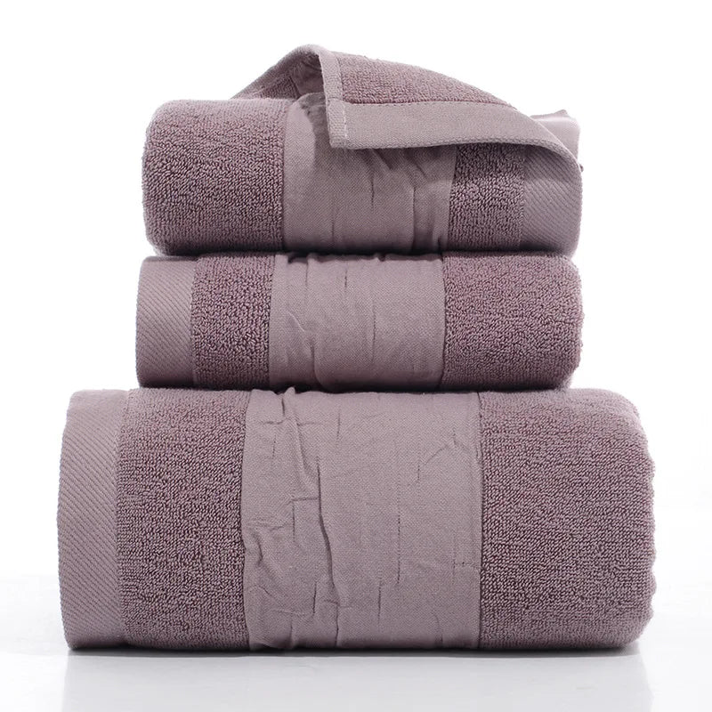 3-Piece Thickened Cotton Beach Towel Set