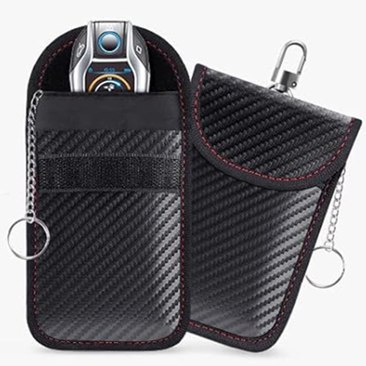 Carbon Fiber Car Key Case - alternate view