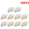 DIY Blank Paper Folding Fans