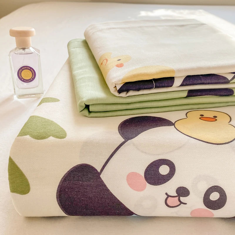 Cartoon Print Cotton Flat Sheet | 100% Cotton | Soft & Breathable | 16 Prints | All Sizes