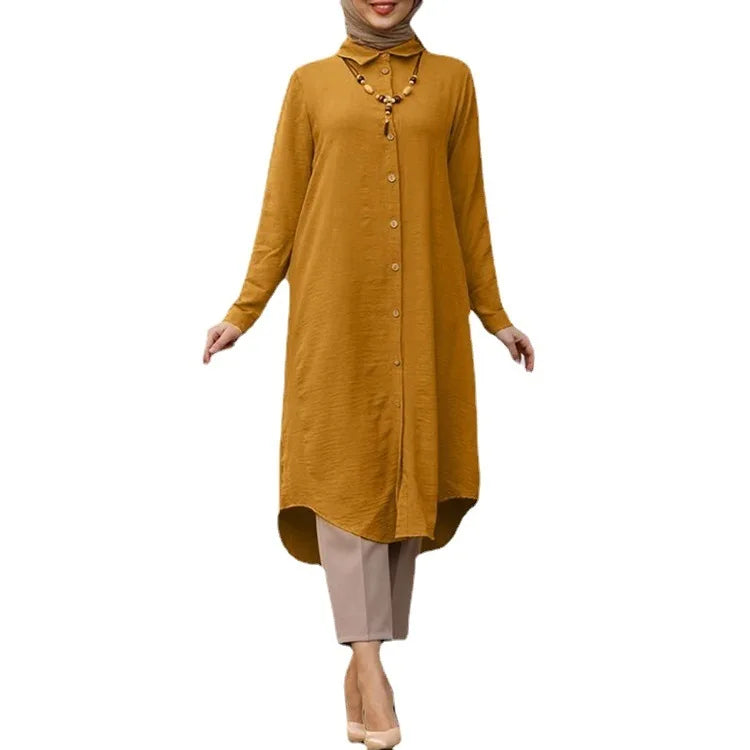 Women's Loose Long-Sleeve Modest Tunic