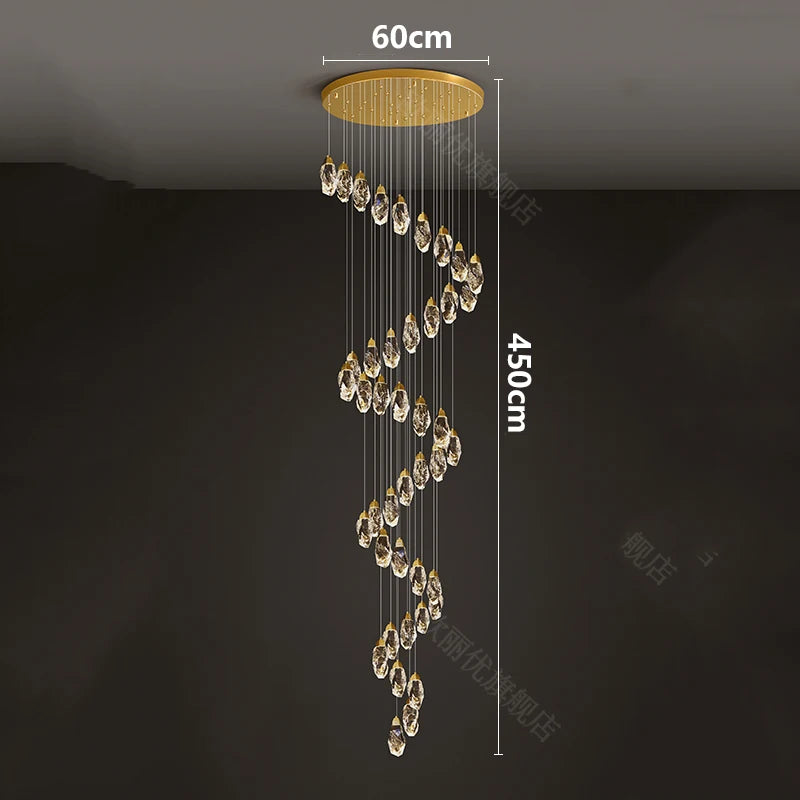 Meteorite Crystal LED Chandelier