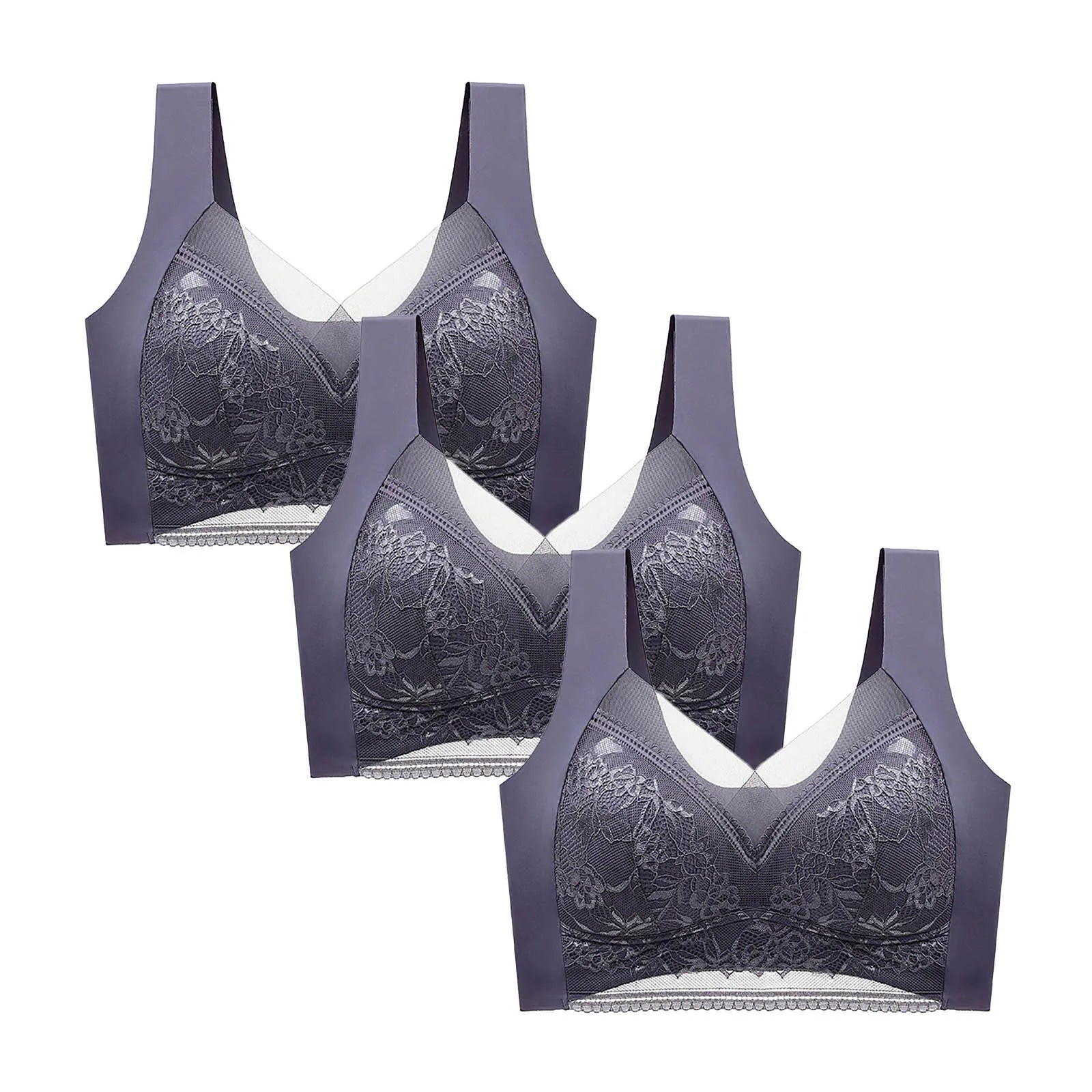 3-Piece Lace Push-Up Bra Set