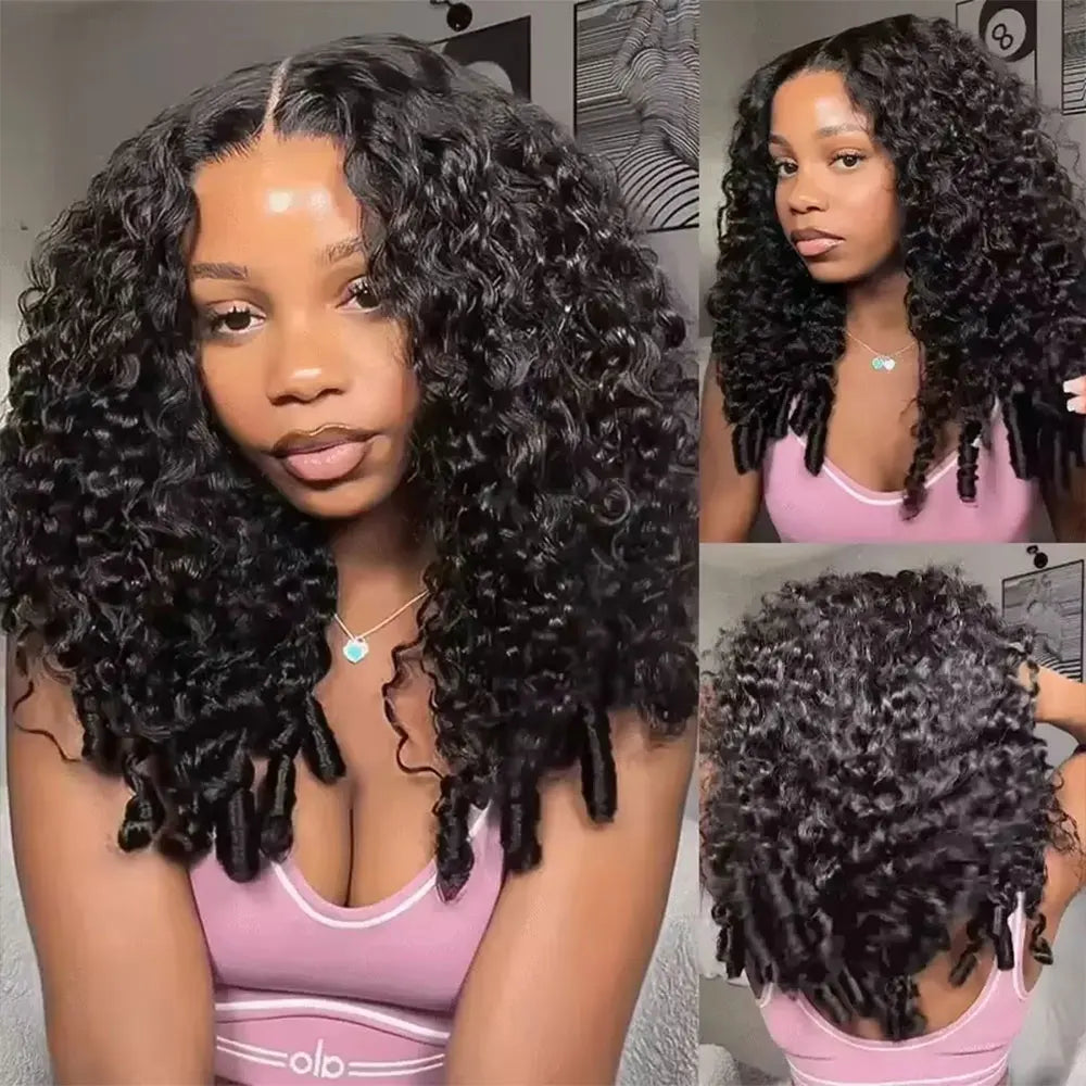 Jerry Curly Headband Wig - alternate view