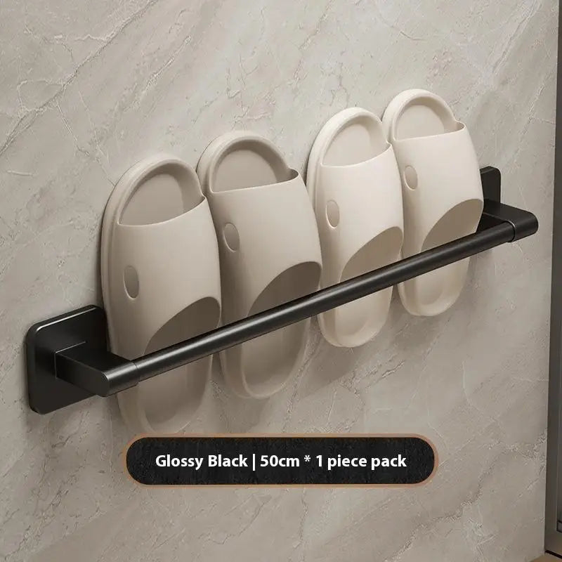 ♥Bathroom Towel Bar/Hook/Towel Rack/Kitchen Rag Rack Wall Mount Shelf Punch Free Bathroom Accessories