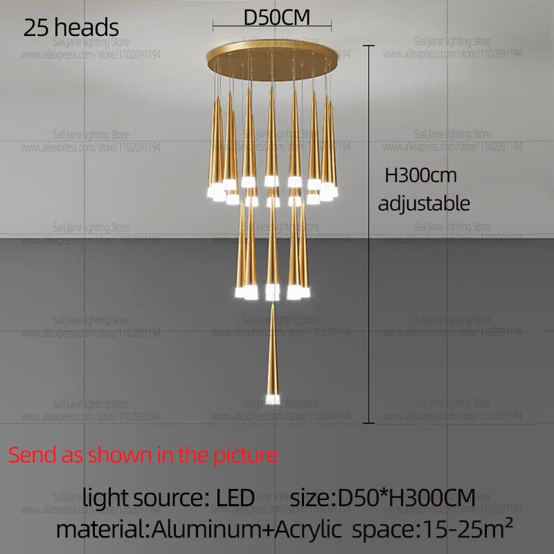 Nordic LED Pendant Chandelier