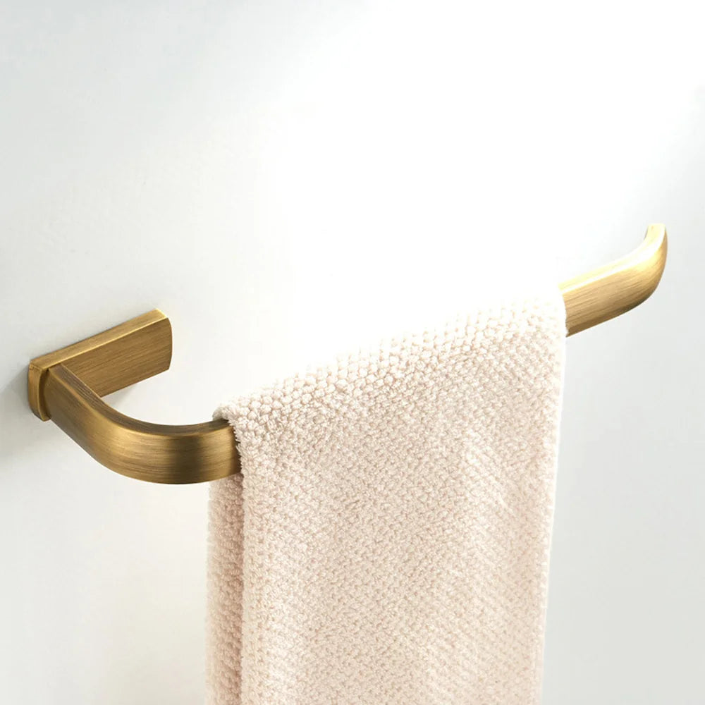 Antique Brass Bathroom Accessories Hardware Set Toilet Paper Roll Holder Bath Towel Rail Ring Wall Mounted Robe Coat Hook