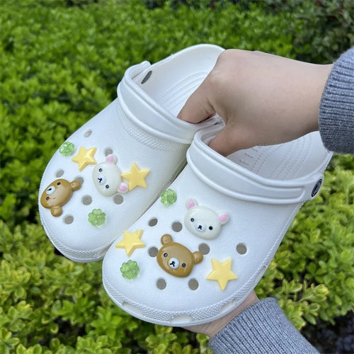 Bear & Star Removable Shoe Charms (10-Pack)