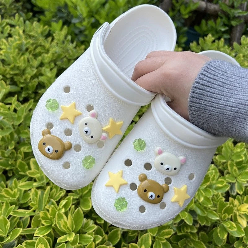 Bear & Star Removable Shoe Charms (10-Pack)