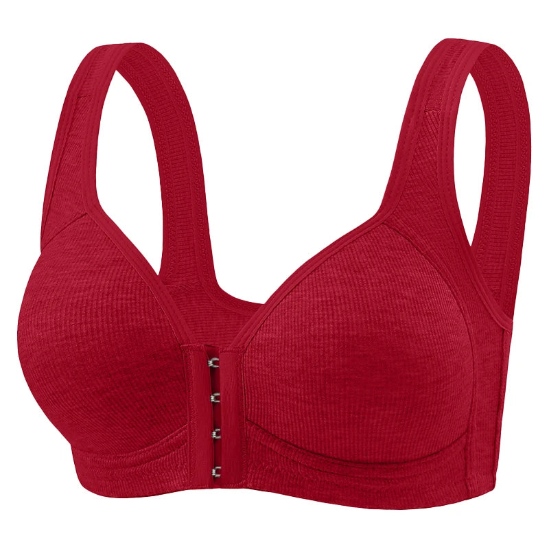 Seamless Front-Closure Push-Up Bra