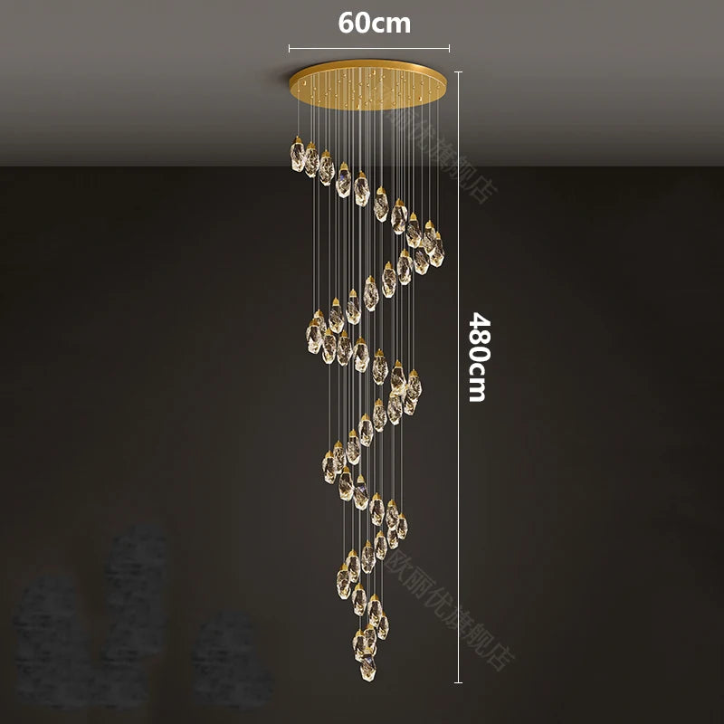 Meteorite Crystal LED Chandelier