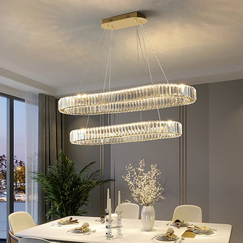 Luxury Crystal Pendant Chandelier - alternate view