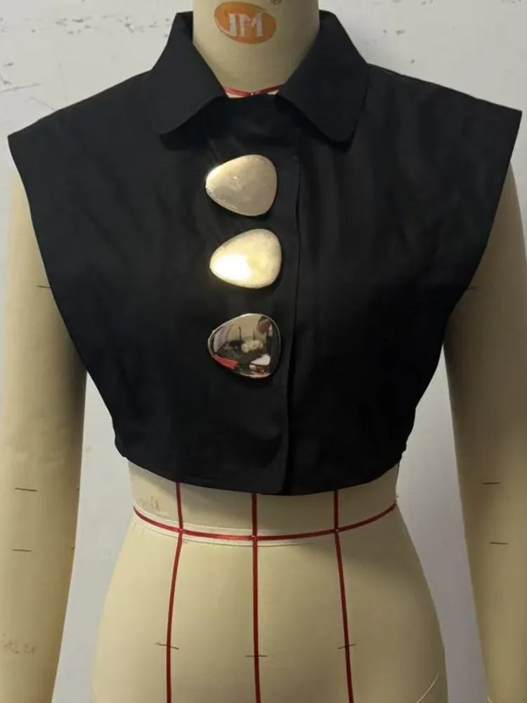 Women's Sleeveless Office Blouse