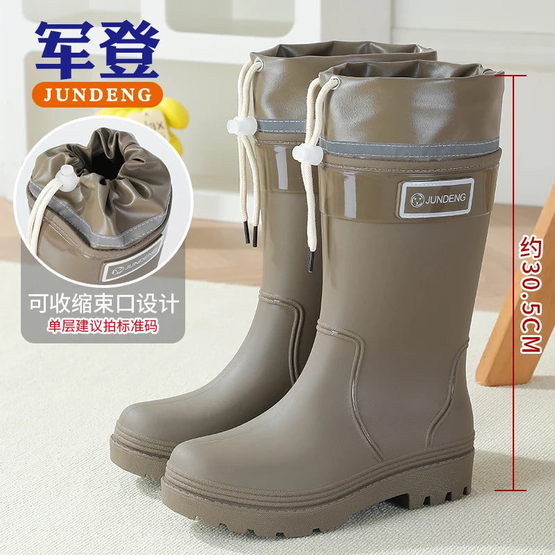 Women's Mid-Calf Waterproof Rain Boots