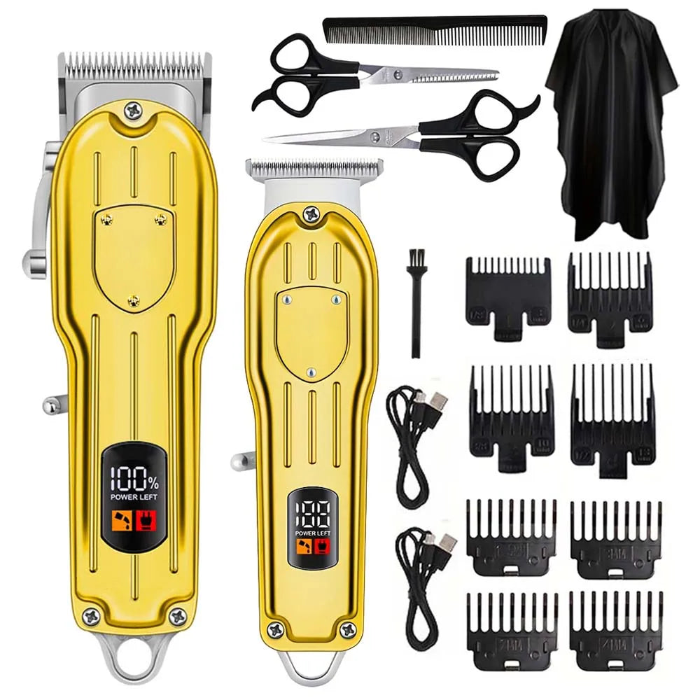 Rechargeable Hair Clipper & Trimmer Kit