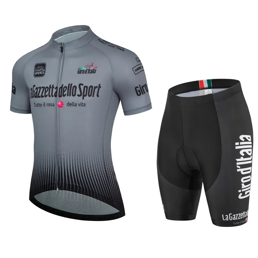 Men's Road Cycling Jersey Set - detail view