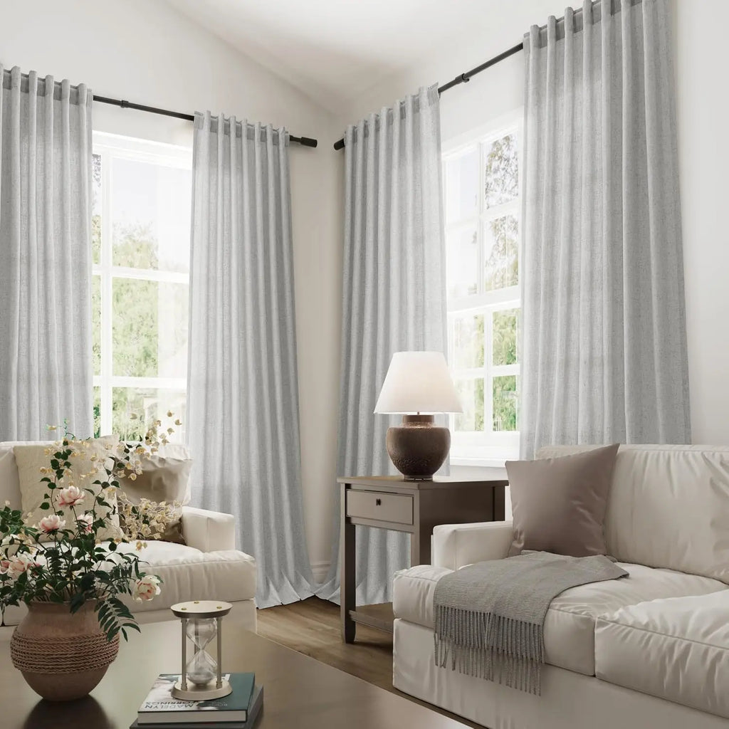 Custom Sheer Tulle Window Curtain - detail view